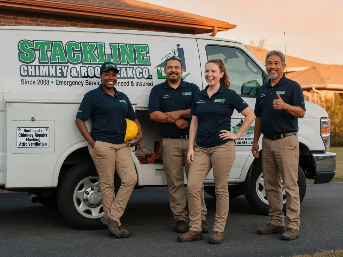 Chimney flashing repair company in Whitt, TX